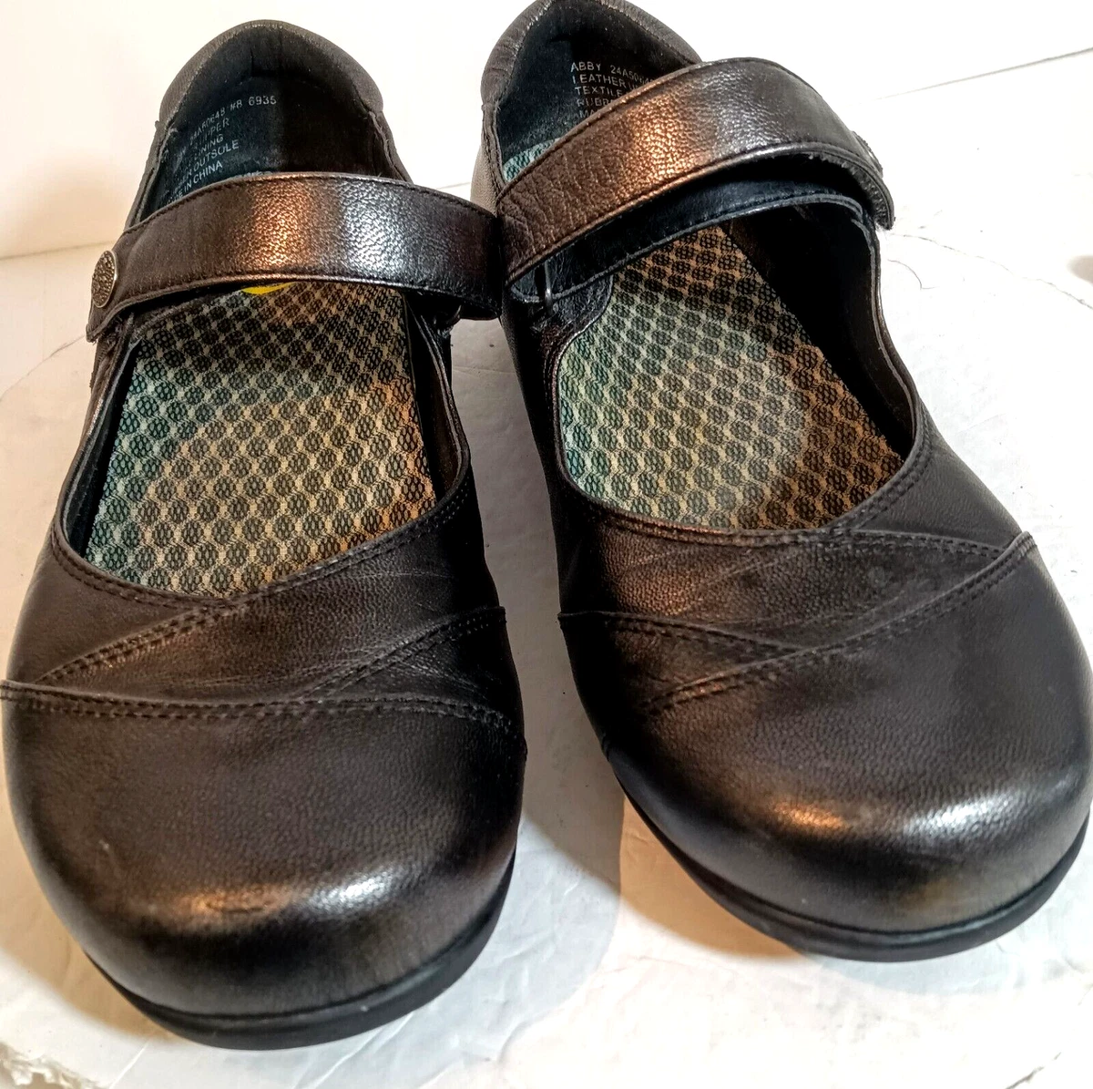 ABEO BIO System Abby Mary Janes 8N Neutral Silver Metallic Comfort