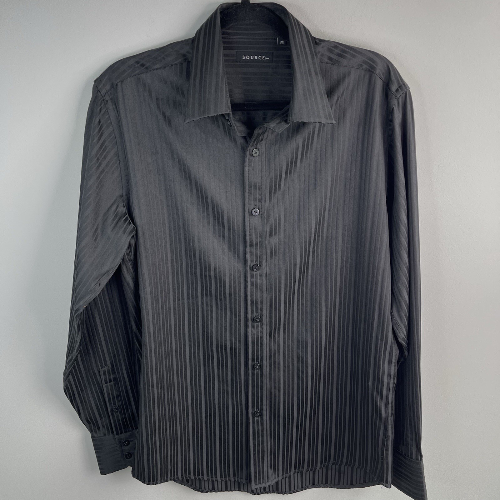Source Black button down shirt. Size medium  Grea… - image 2