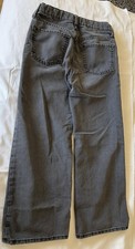 OLD NAVY KIDS GIRLS SIZE 12 HIGH RISE BAGGY WIDE LEG BLACK DENIM JEANS