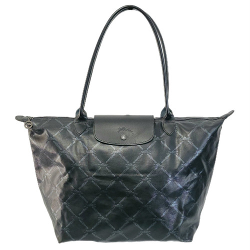 Longchamp Le Pliage Black Printed Tote Bag - Picture 1 of 14