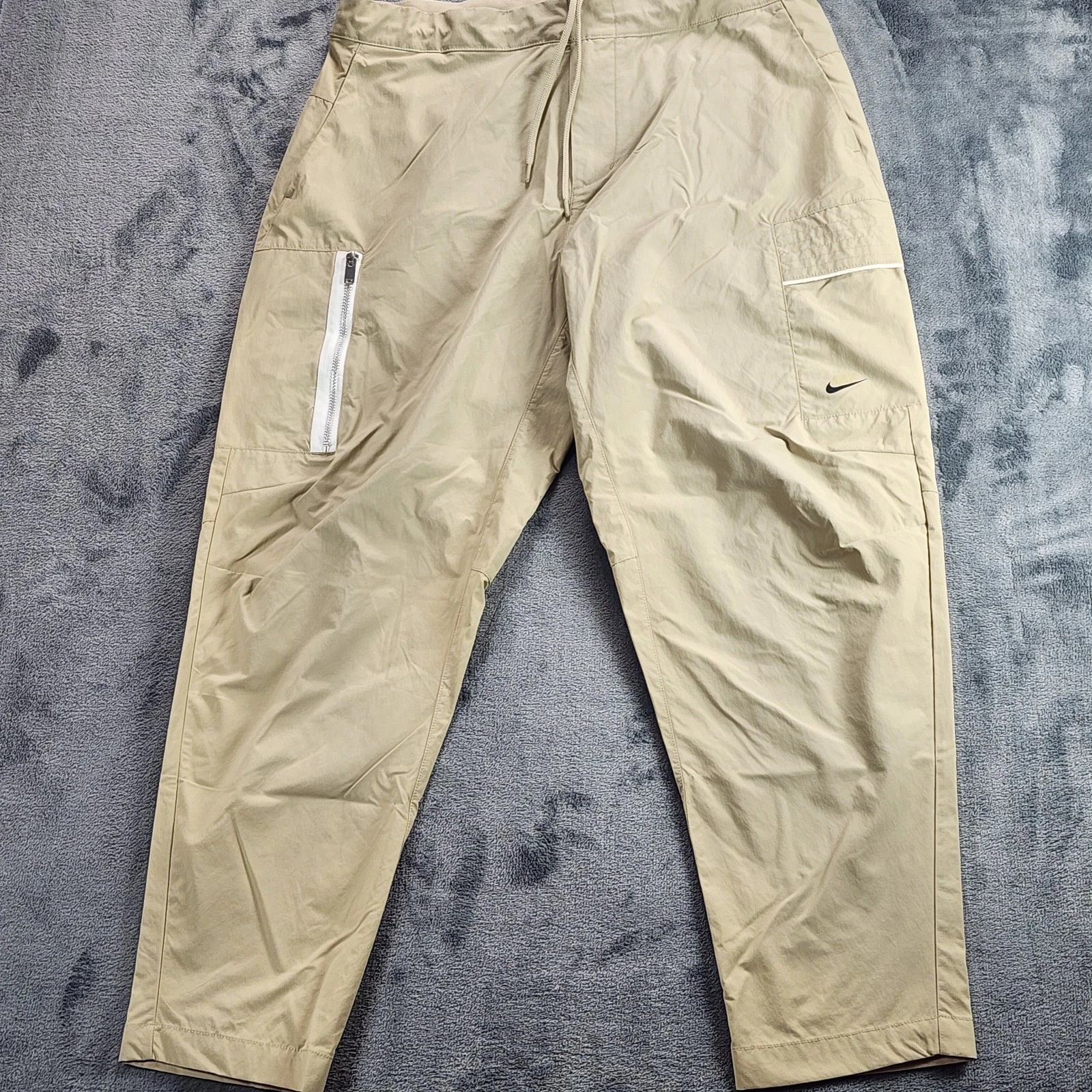 Nike Pants Mens 34 Beige Utility Sportswear Style Essentials Pockets DM6681-250