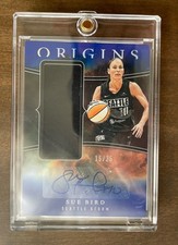 2024 Panini Origins WNBA Jersey Autographs Sue Bird Blue Seattle Storm UCONN /25