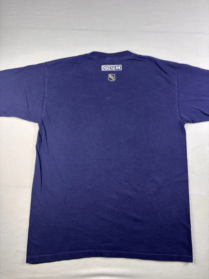 复古纽约岛民衬衫成人尺寸 L 短袖 CCM 曲棍球 NHL — 第 4/4 张图片