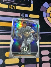 2023 Bowman Draft #BDC-146 Nathan Dettmer Chrome Refractor