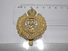1 wojna światowa brytyjska odznaka czapki Honi soit qui mal y pense, Royal Engineers 15,6g