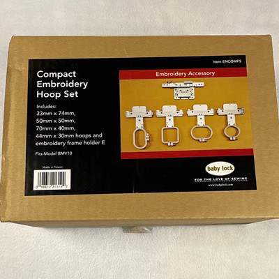 Baby Lock Compact Rectangular Metal Embroidery Hoop Set BVM10 ENCOMFS