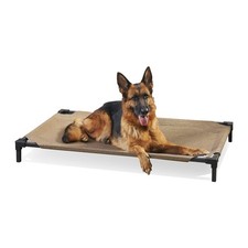 Coolaroo Pro Elevated Dog Bed - Low-Profile, Moisture-Resistant, Breathable Fabr