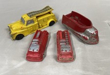 1950 s Auburn Rubber Co. Telephone Truck, 2Fire Trucks, Sun Rubber Streamliner