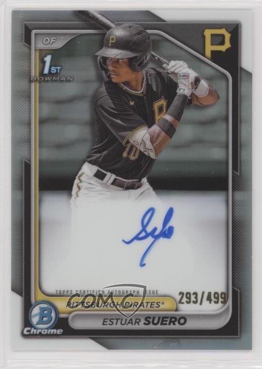 2024 Bowman Chrome Prospect Refractor 293/499 Estuar Suero #CPA-ES Auto 06l3