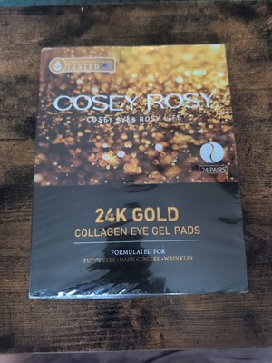 COSEY ROSY 24K Gold Collagen Eye Gel Pads For Puffy Eyes Dark Circles Wrinkles