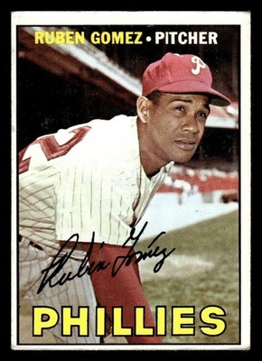 1967 TOPPS RUBEN GOMEZ 427 VG ERR BASEBALL PHILADELPHIA PHILLIES