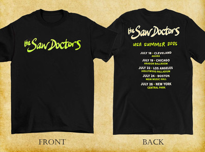 Vintage The Saw Doctors Band T-shirt All Size S to 5XL 2F984