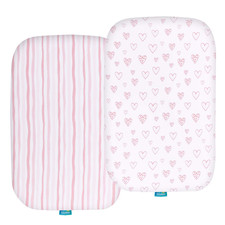 Bassinet Sheets Compatible with Baby Delight beside Me Dreamer Bassinet, 2 Pack,