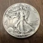 1941-D Walking Liberty Half Dollar Actual coin Silver @ $103.91 Oz Get Yours Now