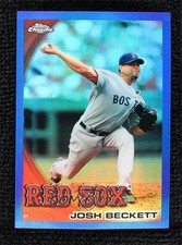2010 Topps Chrome Blue Refractor 3/199 Josh Beckett #67 7zf