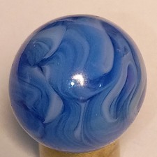 vintage marble ALLEY AGATE CALLIGRAPHY SWIRL 11/16" MINT-9.1 RARE HTF/COOL