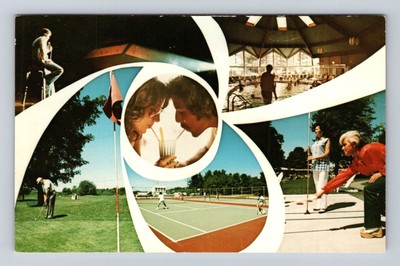 Greenfield Park NY, Tamarack Lodge Activities, Vintage Postcard