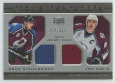 2005-06 Upper Deck Rookie Update Brad Richardson/Joe Sakic Rookie  Colorado