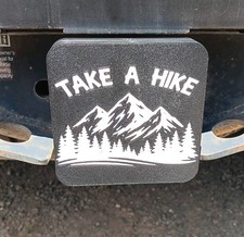 Take a Hike Trailer Hitch Cover – 2 Inch Receiver Plug, Multiple Colors!