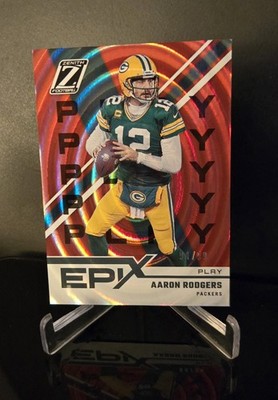 #'ed/99   AARON RODGERS SP 2022 Panini Zenith Epix Orange Play Holo No. EO-7
