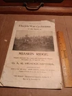 Electric War Cyclorama Booklet Battle Mission Ridge Complete Circa 1860's ?