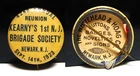 1923 GAR Phil Kearny's 1st NJ Brigade Reunion Badge Button Civil War New Jersey