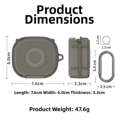 Stoßdämpfende Schutzhülle für Beats Powerbeats Fit - 7 x 6 x 3,3 cm