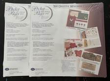 Lot Of 2 - The Creative Memories Pocket Pages With Write In Space 12 x 12 NIP