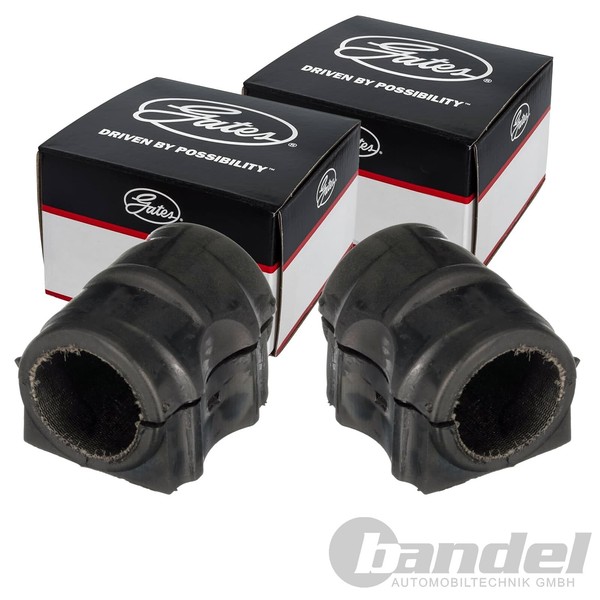 2X Gates Stabilager Gummilager Stabi Vorne Beidseitig Passend FüR Land Rover Ran-image