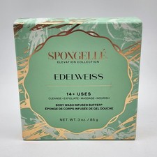 Spongelle EDELWEISS Buffer Flower Body Wash Infused Sponge Exfoliate 3oz NIP