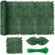Artificial Ivy Privacy Fence Screen, 120x40 inch Dense Leaves Fence Panel, Su...