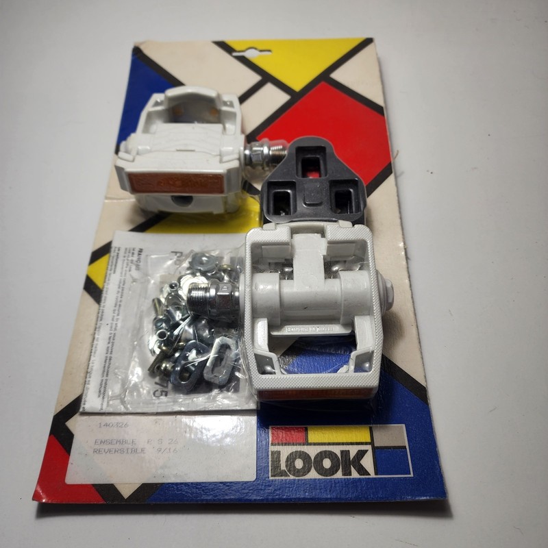 PS-26 Road Pedals Look - Original First Gen NOS Retro White In Packaging Vintage