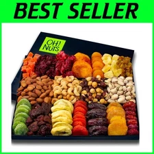 XL Holiday Food Snack Box Assorted Fruits Nuts