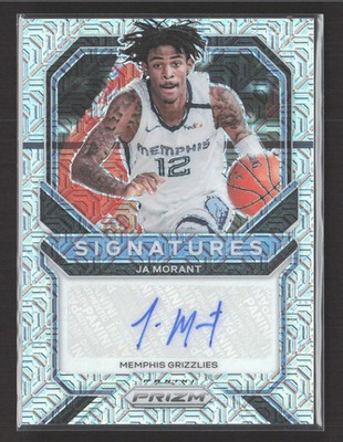 2021 Panini Prizm Signatures Ja Morant #SI-JAM Mojo 17 / 25