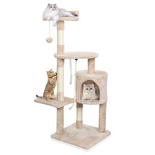 Large Cat Tree Activity Centre Scratching Post For Adult Cats Climbing Tower UK