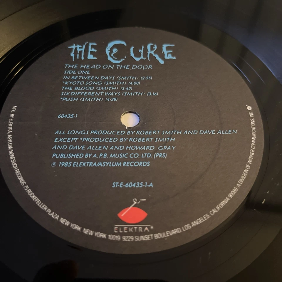 The Cure The Head On The Door VG+ Vinyl LP 1985 60435-1 w/ Shrink Hype Sticker - Image 4 of 4