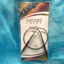 Knitter  s Pride Dreamz Fixed Circular Knitting Needles 16  US8 Knit-in-the-round