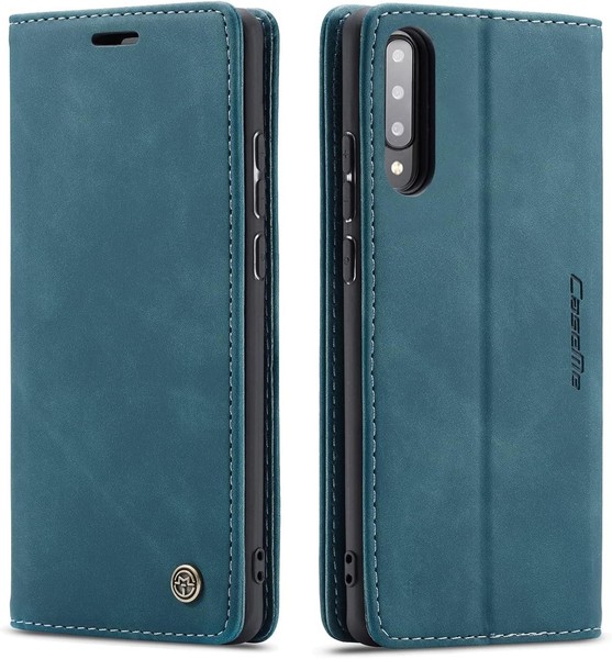Samsung A70/A70S HüLle Leder KlapphüLle Vintage SchutzhüLle StäNder Kartenfach-image