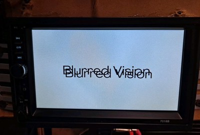 Blurred Vision BV-7018B Double Din in-Dash Head Radio Bluetooth Mirrorlink