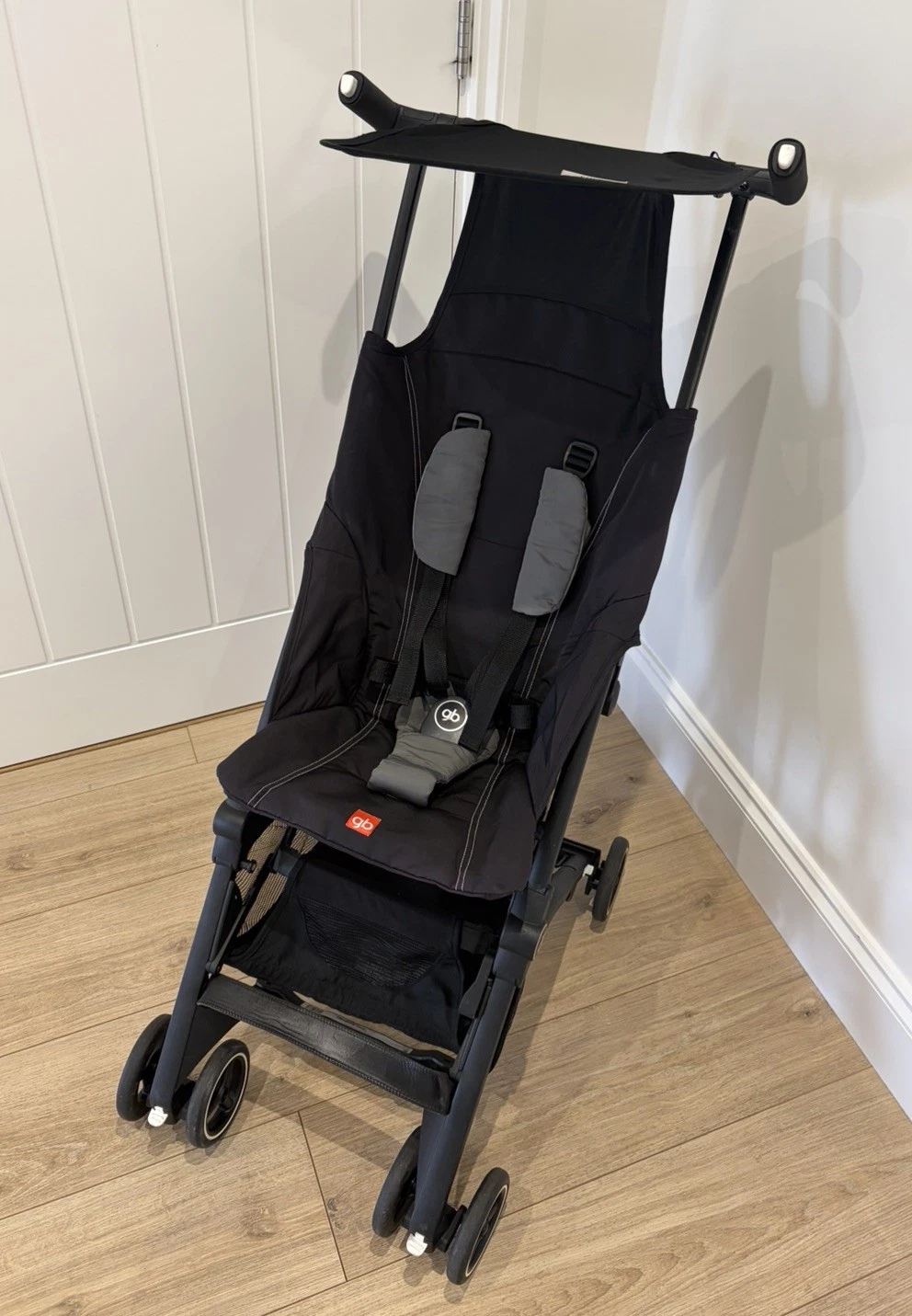 GB Pockit Holiday Cabin Sized Stroller Buggy 🖤 Monument Black 🖤
