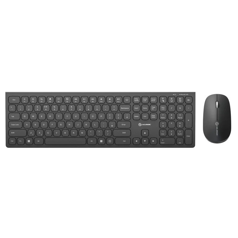 Alogic Echelon USB-C Rechargeable Wireless Mouse and Keyboard for Windows