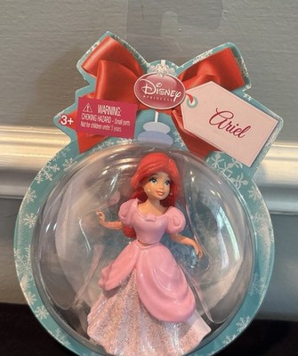 ARIEL IN PINK DRESS DISNEY THE LITTLE MERMAID 3  FIGURE SOLID PVC TOY
