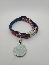 Coastal Pet Products Ribbon Adjustable Nylon Dog Collar with Metal Buckle And...