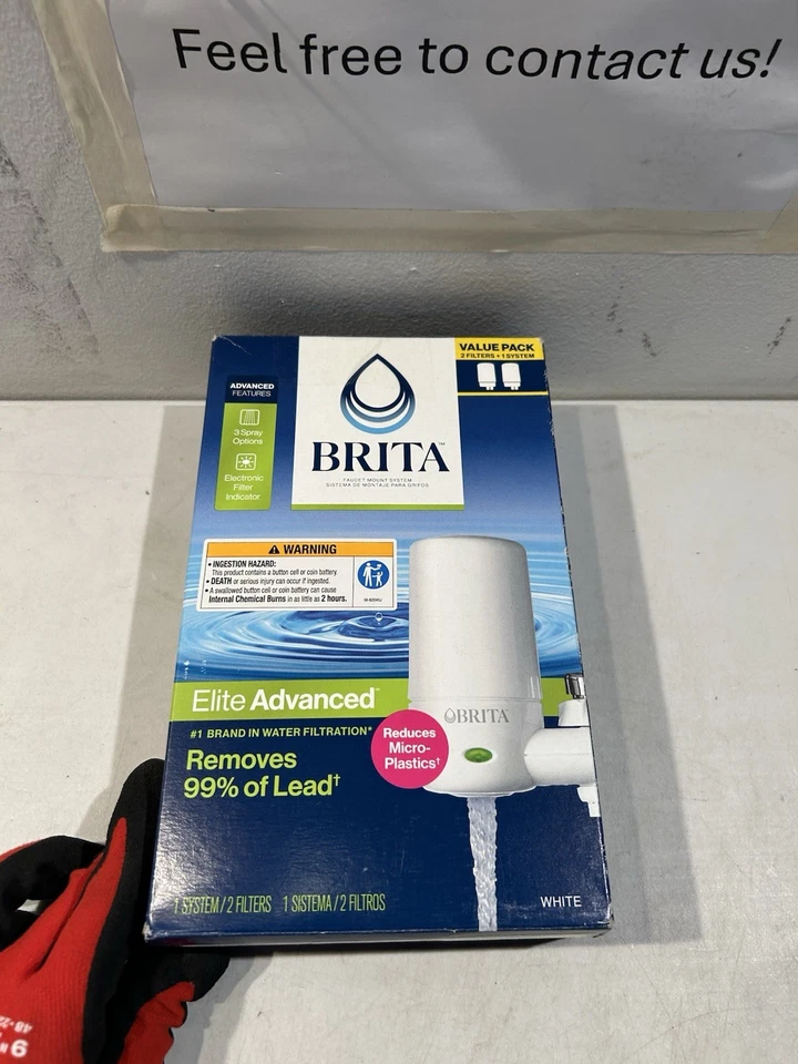 Brita Water Filter Faucet Mount System Elite Advanced White, Brita Elite Advance - Image 3 of 4