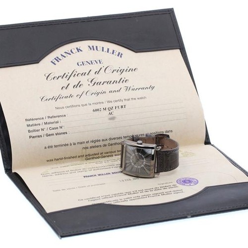 Franck Muller Master Square 6002MQZF 33mm SS Silver Dial Quartz Watch #C6013