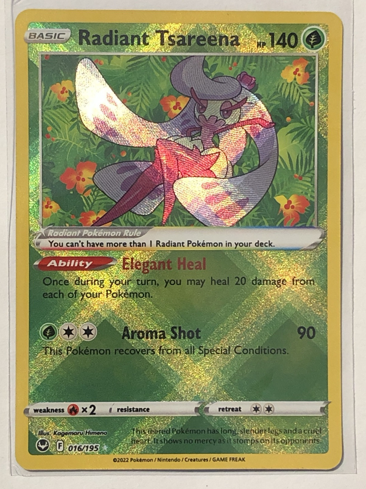 Pokémon TCG - Radiant Tsareena 016/195 Silver Tempest - NM (Free Shipping $5+)
