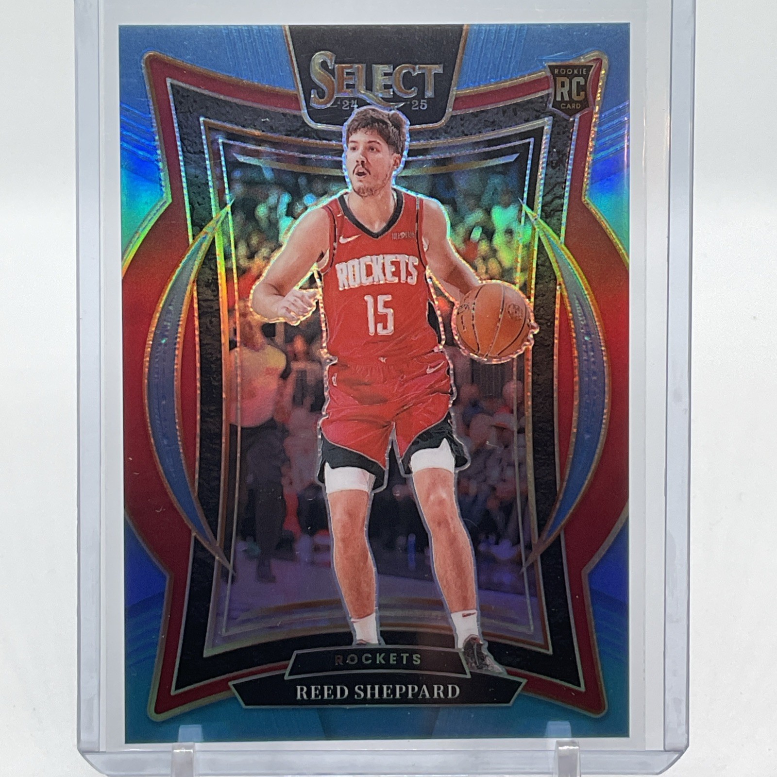 2024-25 Select Reed Sheppard RC Concourse Light Blue Prizm /299 Rockets Rookie