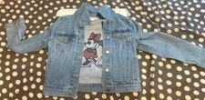 GAP Kids Disney Minnie Mouse Embroidered Blue Denim Jacket Girls L