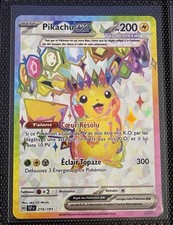 Carte Pokemon PIKACHU 219/191 EX FA Full Art EV8 SSP FR Etincelles Déferlantes