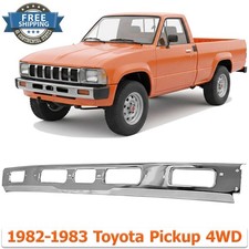 New Front Bumper Face Bar Chrome Steel For 1982-1983 Toyota Pickup 4wd To1002125